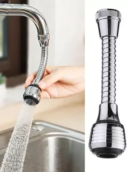 1 pieza creativo 360 ° giratorio Extensor de grifo con 2 , girar , antisalpicaduras Boquilla para actualizado cocina agua