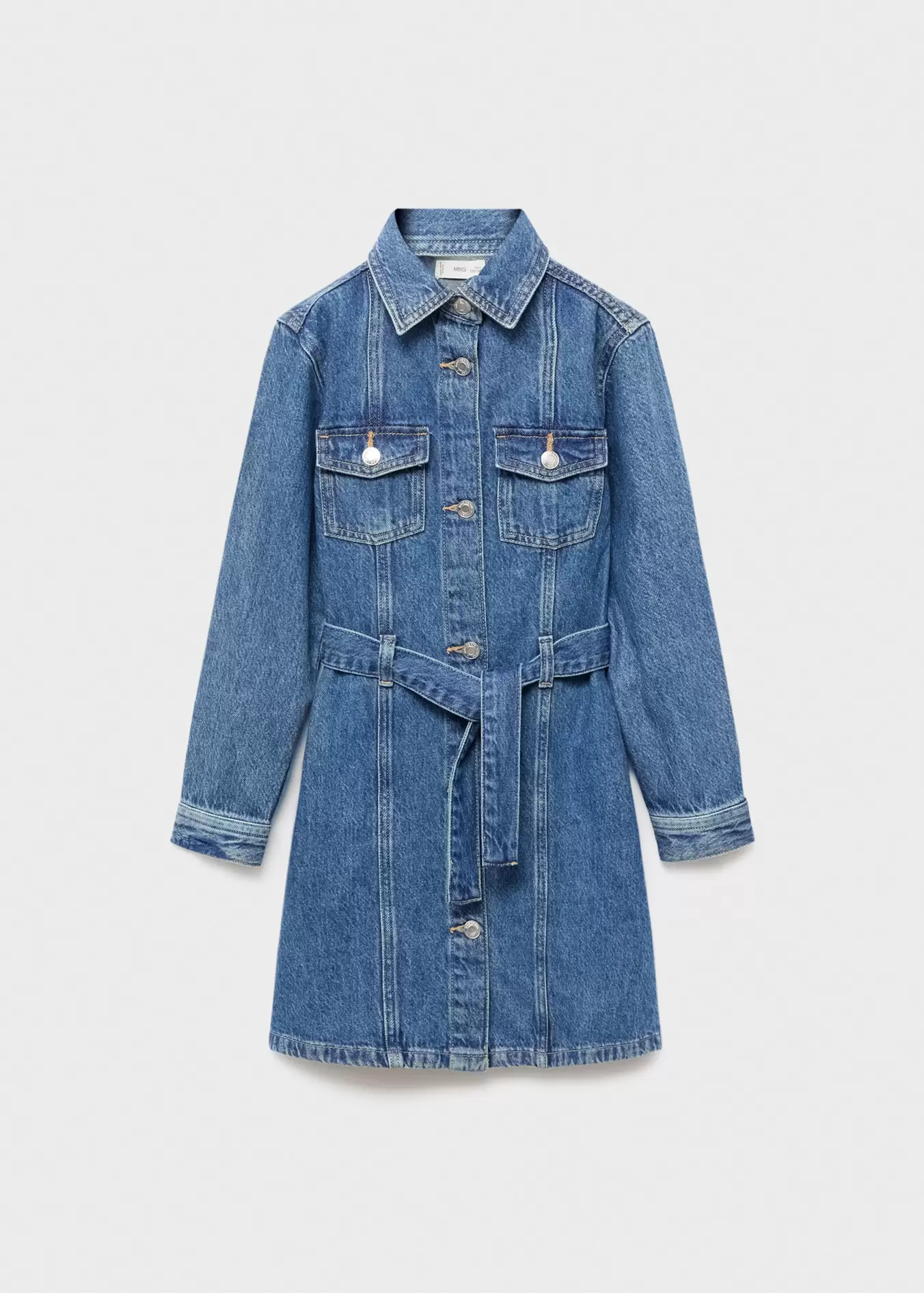 Vestido denim corto