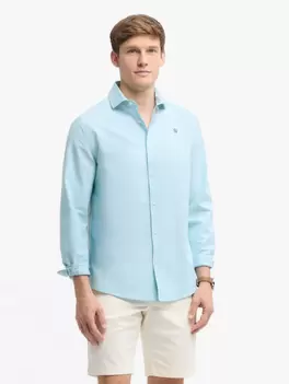 CAMISA PIN POINT VERDE AGUA