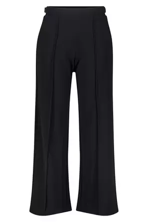 Pantalones de corte recto elásticos