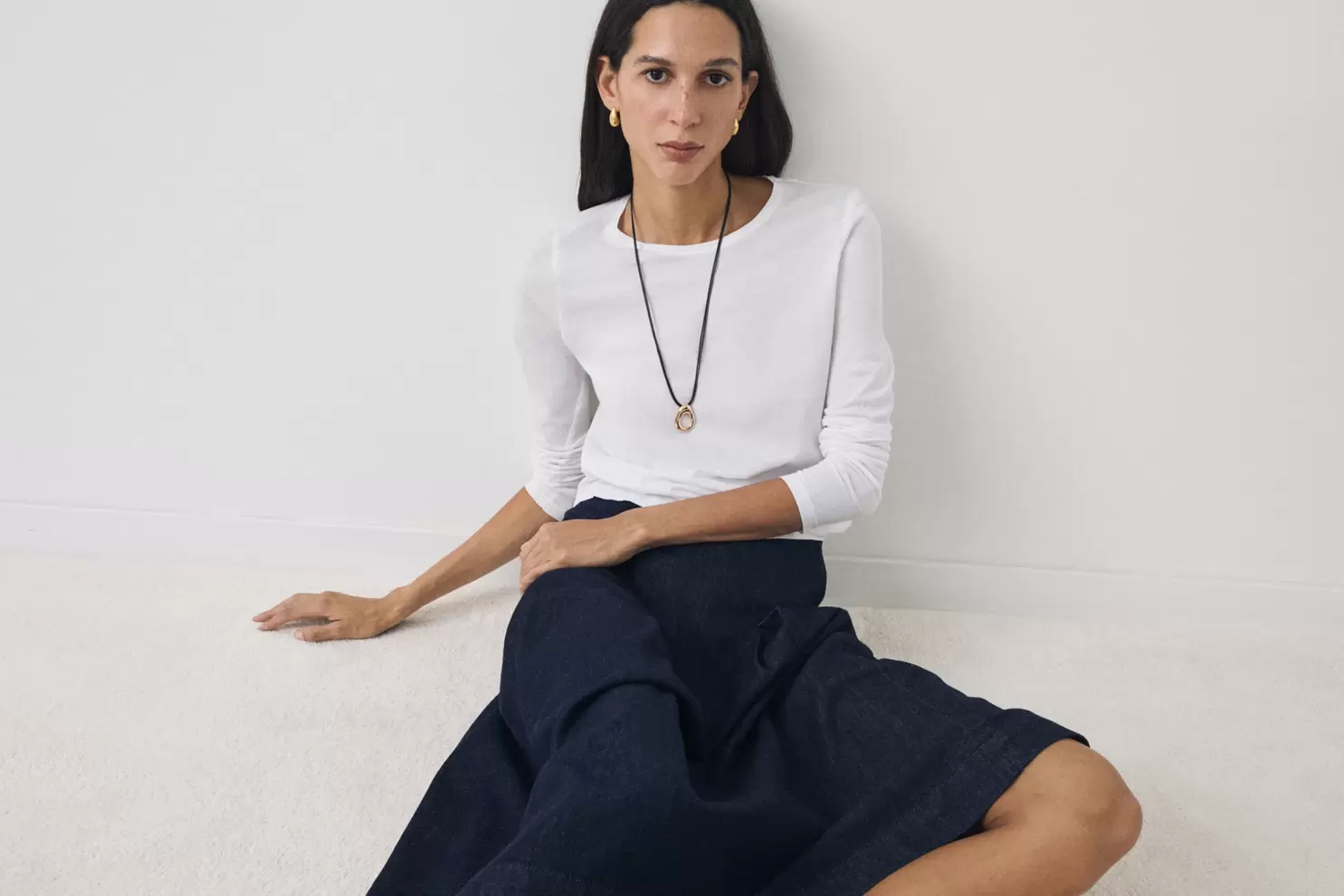 FALDA MIDI DENIM PHOENIX