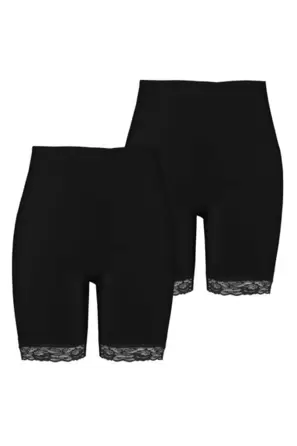 Pack de 2 Leggings cortos de encaje