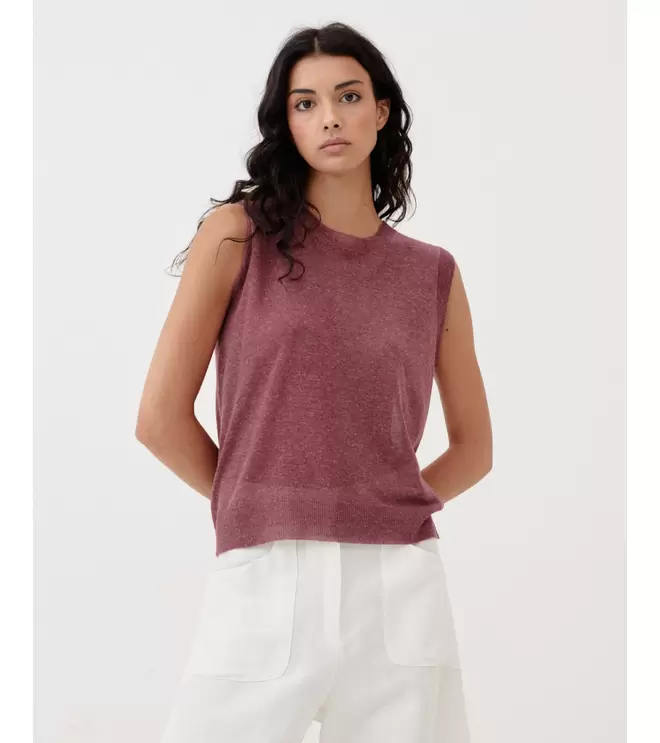 TOP/ CHALECO DE PUNTO