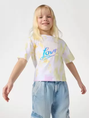 Camiseta con estampado floral