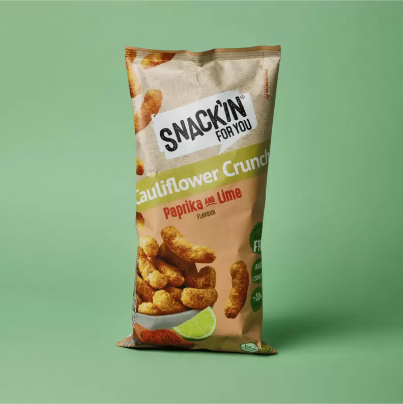 Coliflor cruixent de paprika i llima Snack'in For You 80g