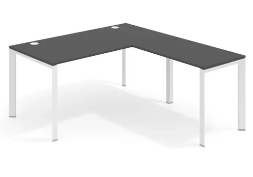 Mesa de oficina con ala Link estructura blanca