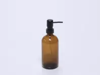 DOSIFICADOR CRISTAL REDONDO MARRON 500ML