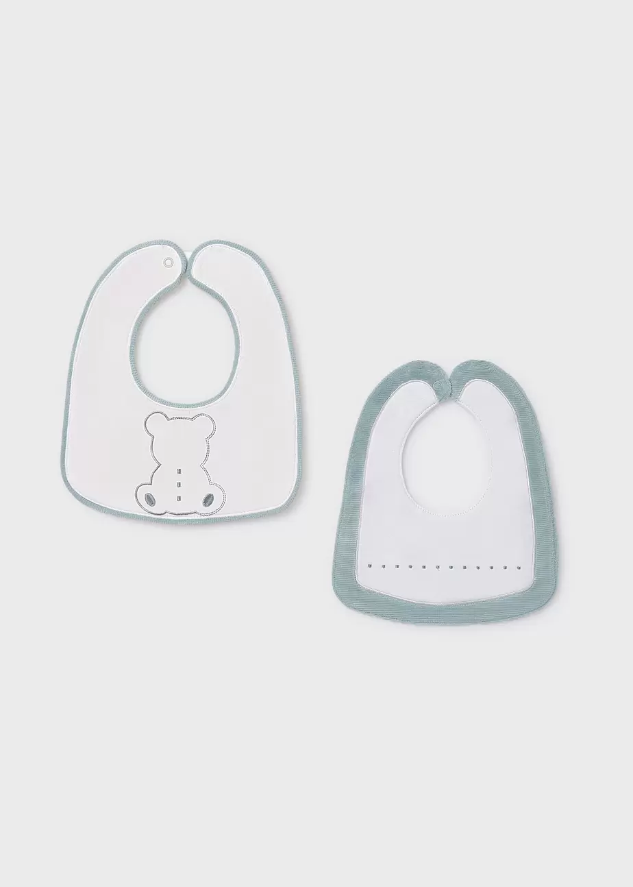 Set 2 baberos impermeables bebé