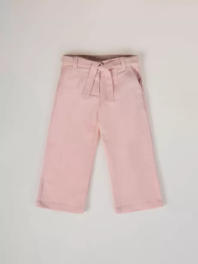 PANTALÓN LONETA PINZAS ROSA EMPOLVADO