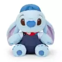 Peluche mediano Stitch con ropa vaquera, Lilo y Stitch (33 cm)