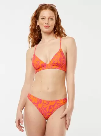 Braguita de bikini con estampado de hojas