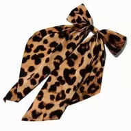 Cheetah Print Hair Bow Clip