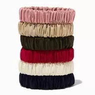 Neutral Silky Hair Ties - 6 Pack