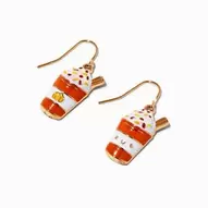 Pumpkin Spice Latte Drop Earrings