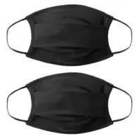 Pack de 2 mascarillas de tela para niño - Negro