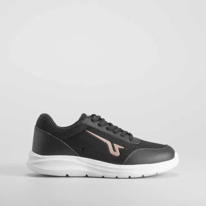 Deportiva walking suela blanca color negro UTWO