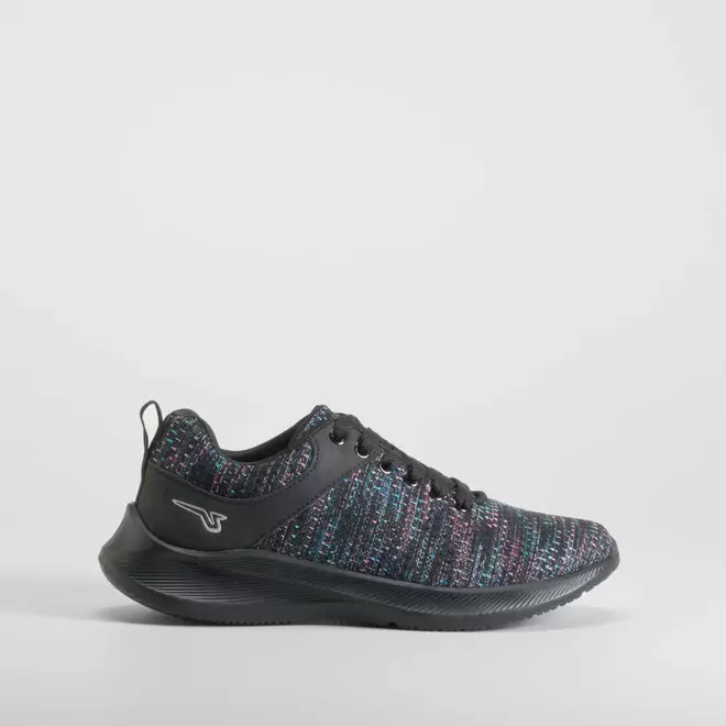 Deportiva walking tejido negra UTWO