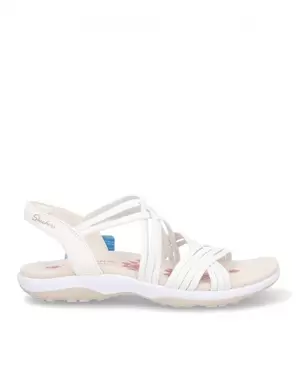 SANDALIA PLANA SKECHERS 163185 WHITE