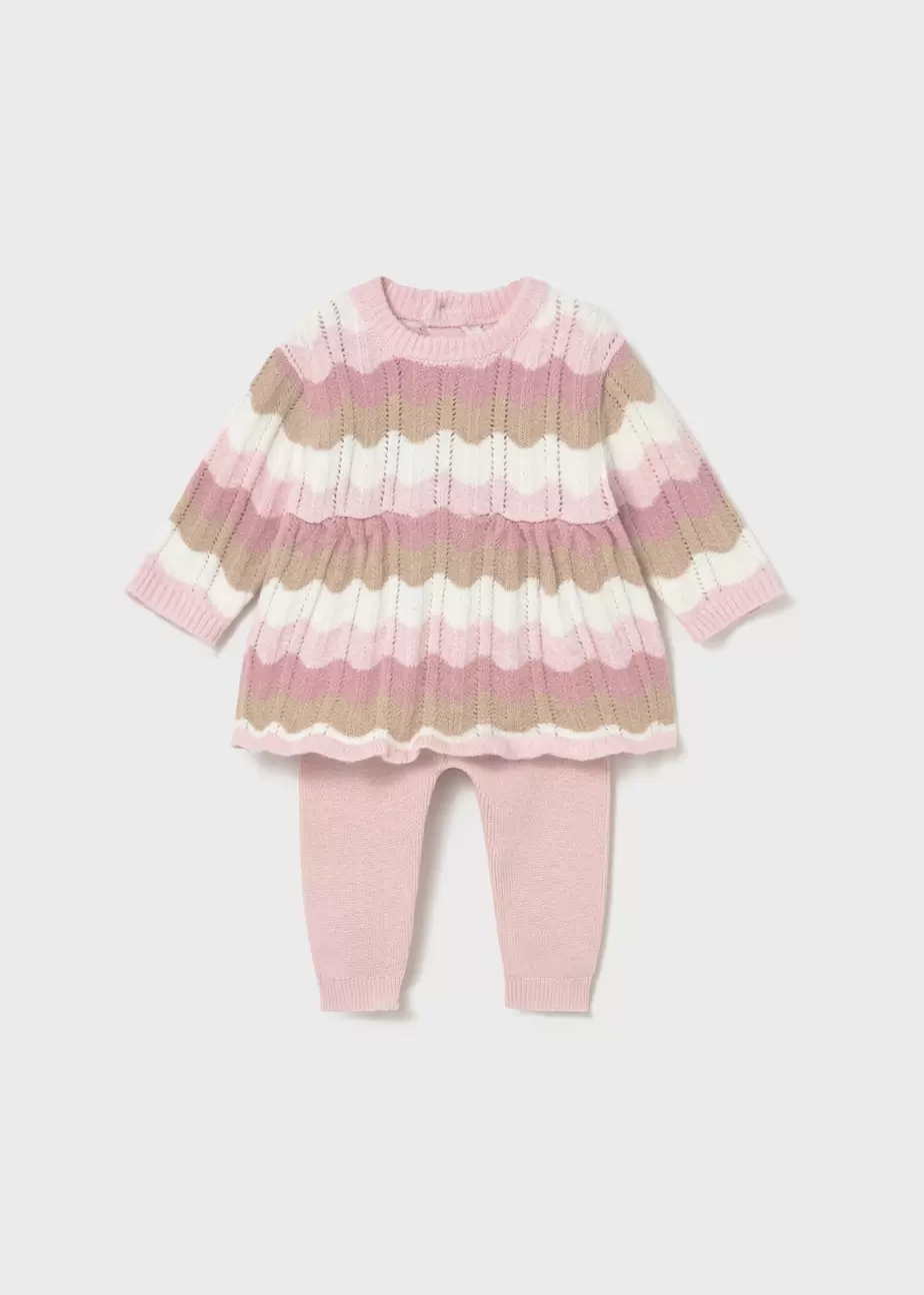 Conjunto pantalón y jersey estampado recién nacida