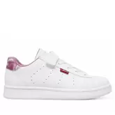 Zapatillas deporte levi's avenue blancas con detalles rosas