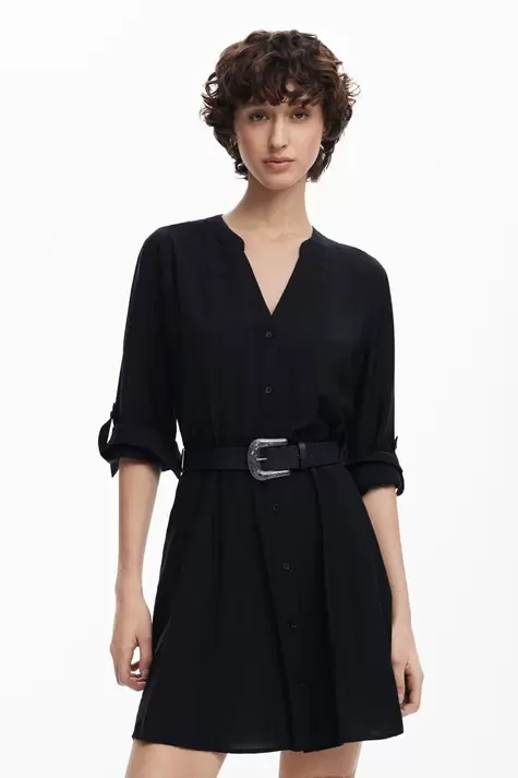 Vestido camisero cinturón