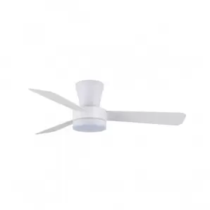 Ventilador de techo Benda  LED 28w 3CCT acabado blanco estilo moderno motor DC 101cm Ø