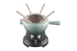Set fondue de hierro fundido