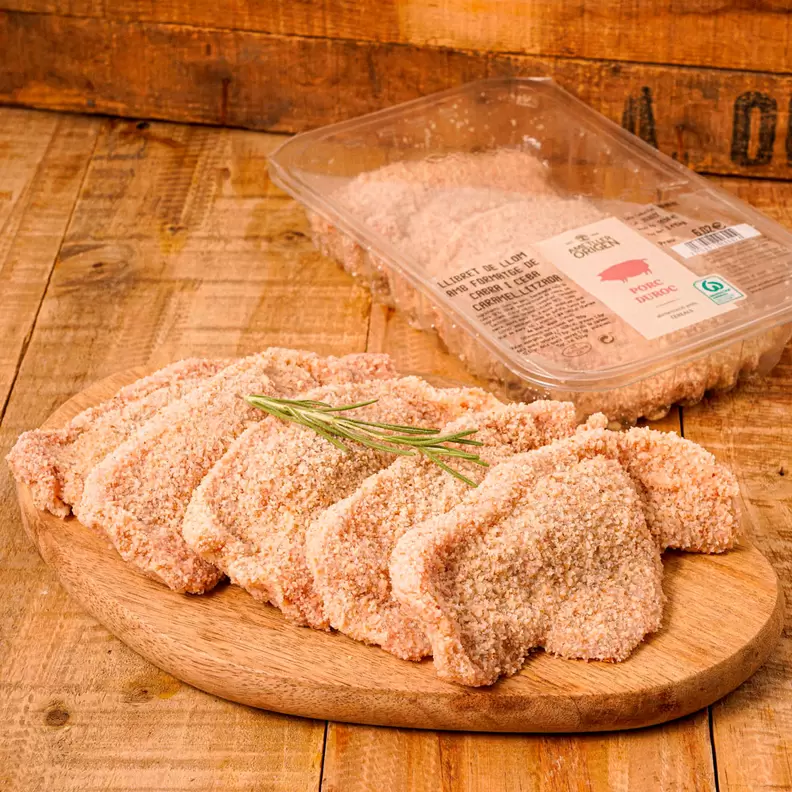 Llibret llom amb formatge de cabra i ceba caramelitzada Ametller Origen