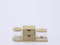 ORGANIZADOR DE MAQUILLAJE BAMBU 3PZAS