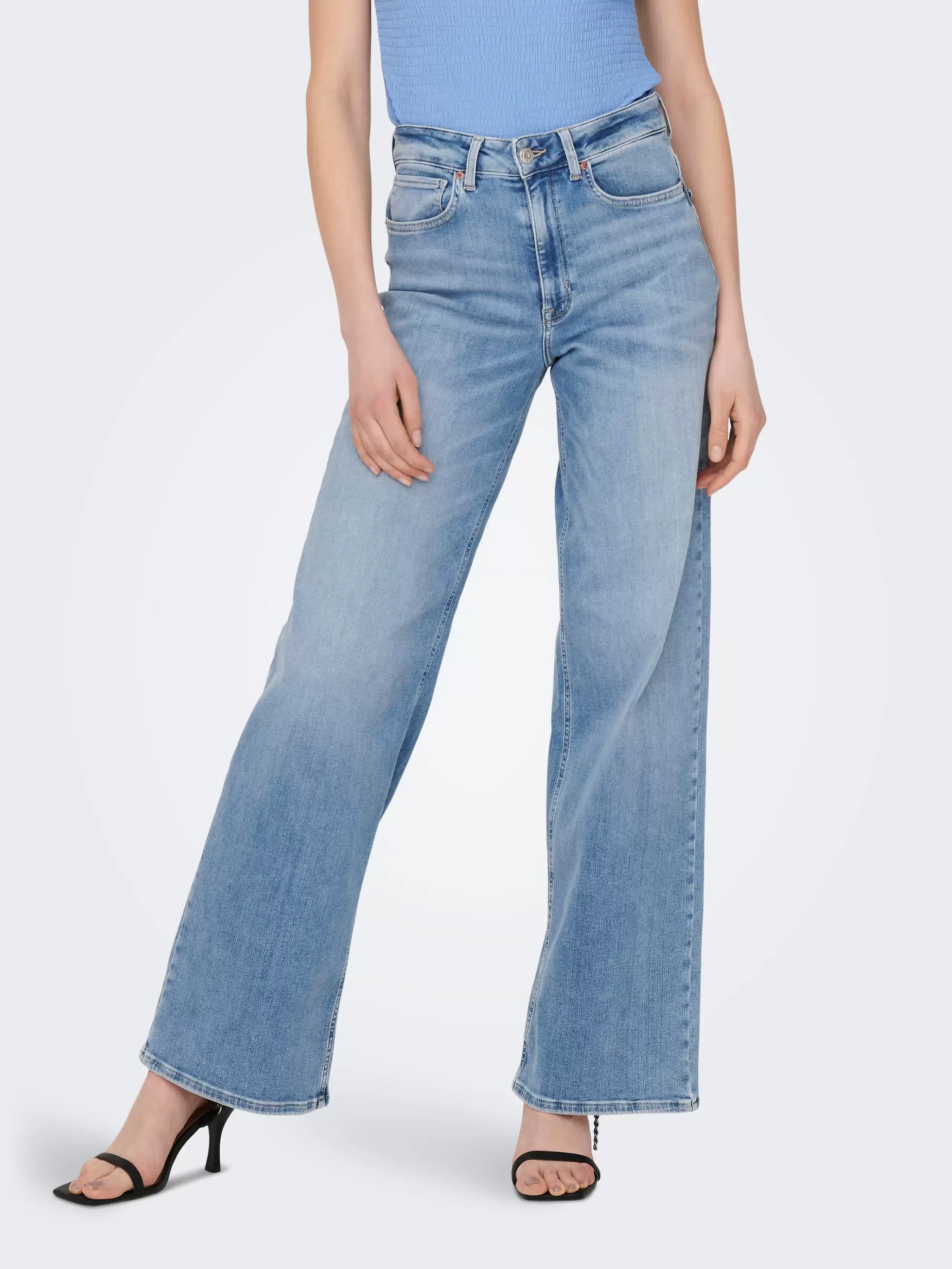 ONLMADISON Cintura alta Corte wide leg Vaqueros