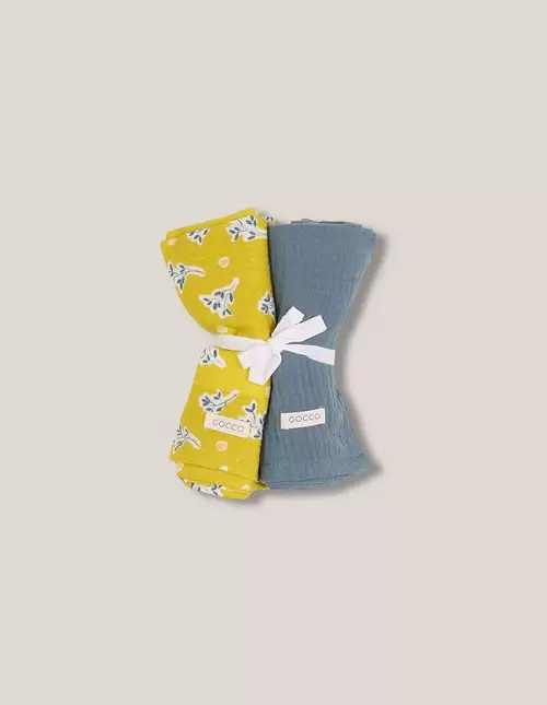 Pack de muselinas combinadas amarillo