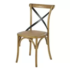 Tradition - Chaise bistrot en bois de hêtre et bambou