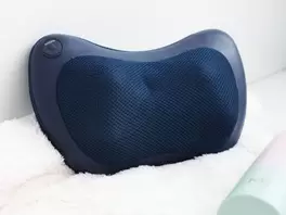 Cojín de masaje inalámbrico azul
