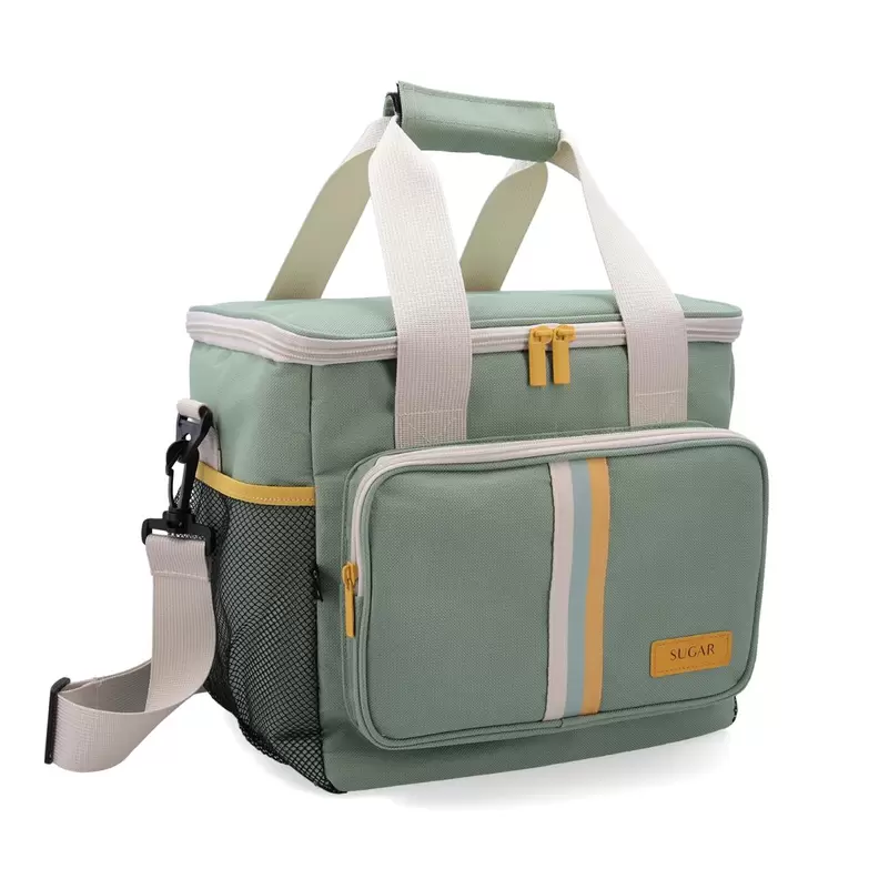 Bolsa térmica 28x22x26cm-15L poliéster verde Sugar Quid
