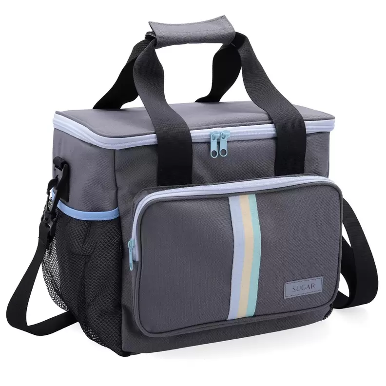 Bolsa térmica 33x24x28 - 22L poliéster gris Sugar Quid