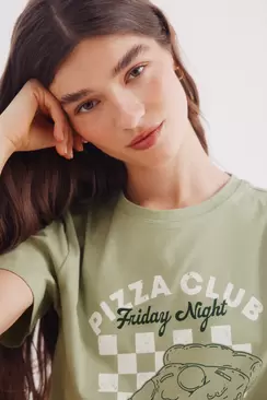 Camiseta "Pizza club"