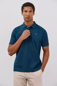 Basic piqué polo shirt
