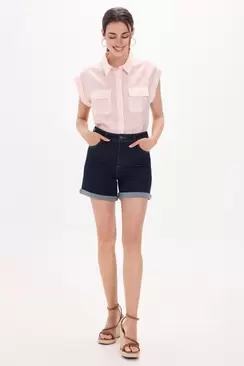Bermuda denim cinco bolsillos