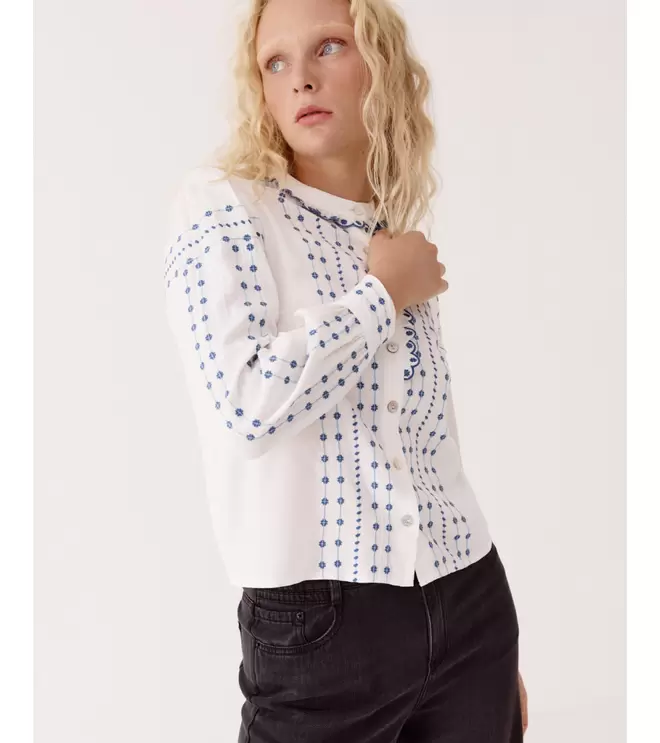 CAMISA CUELLO MAO BORDADA