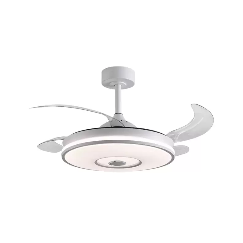 Ventilador de techo Colors Bel Air 72W 4 aspas retráctiles con altavoz Bluetooth blanco Ø108 cm