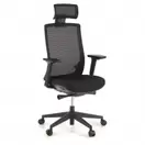 Silla de Oficina Boston white, Reposacabezas, Brazos Ajustables