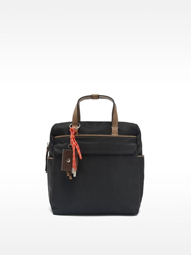Nylon backpack with pendant