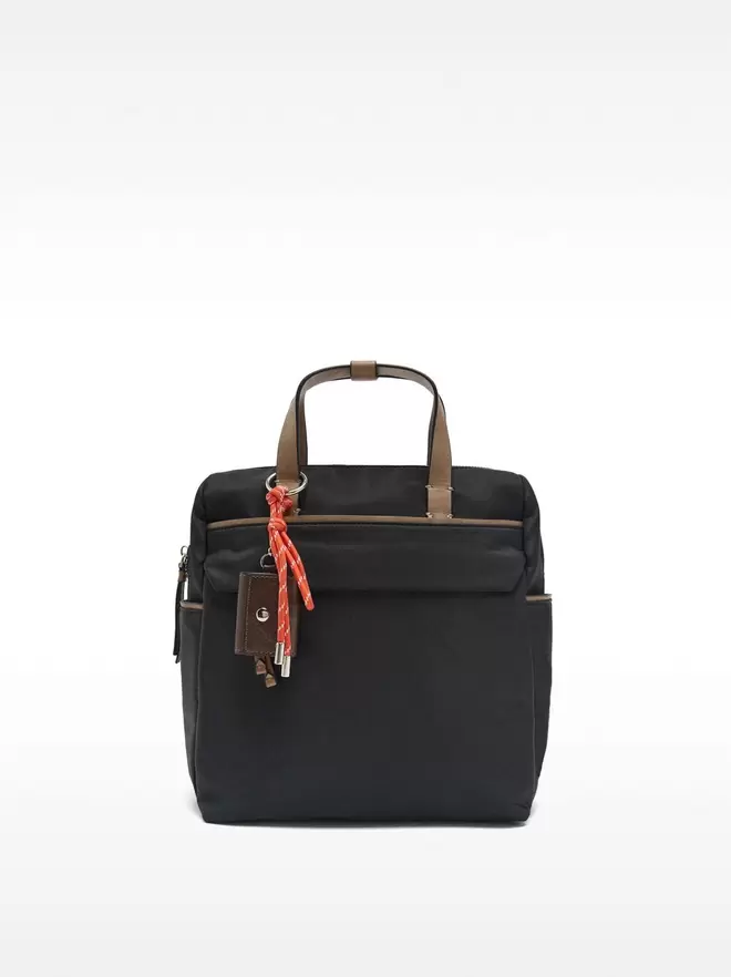 Nylon backpack with pendant