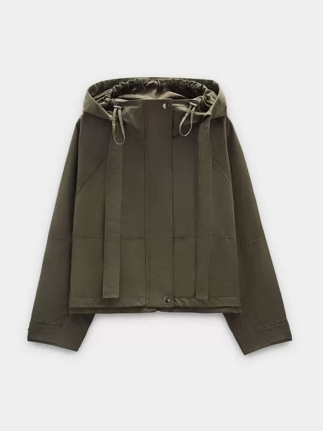Light parka with hood
