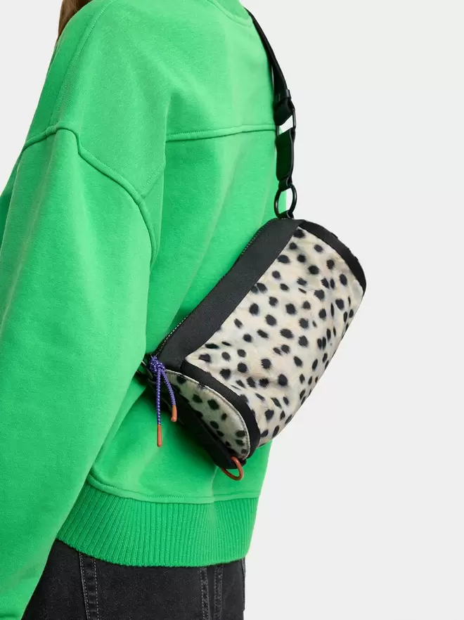 Animal print nylon bowling bag