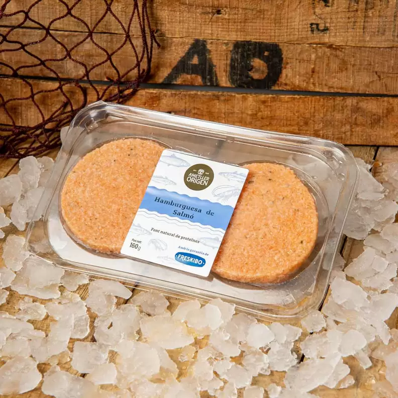 Hamburguesa de salmó Ametller Origen 160g