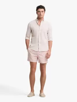 CAMISA LINO BOLSILLO BEIGE