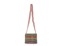 Bolso de cuentas multicolor