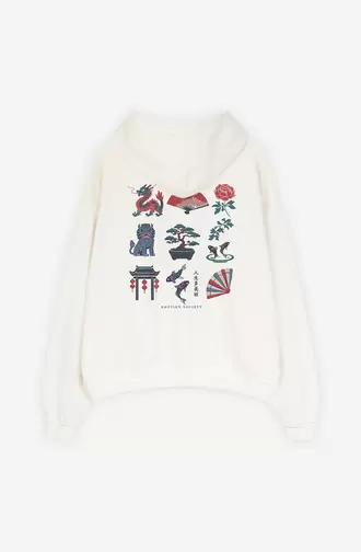 Sudadera Washed Bonsai Ivory