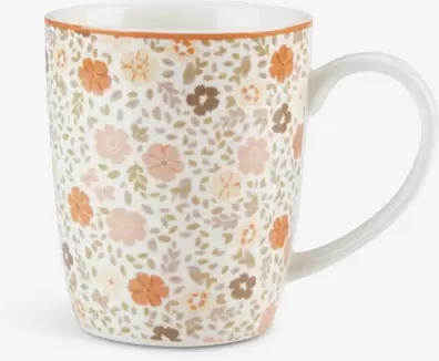 Taza VETLE Ø8xA10cm 35cl con flores